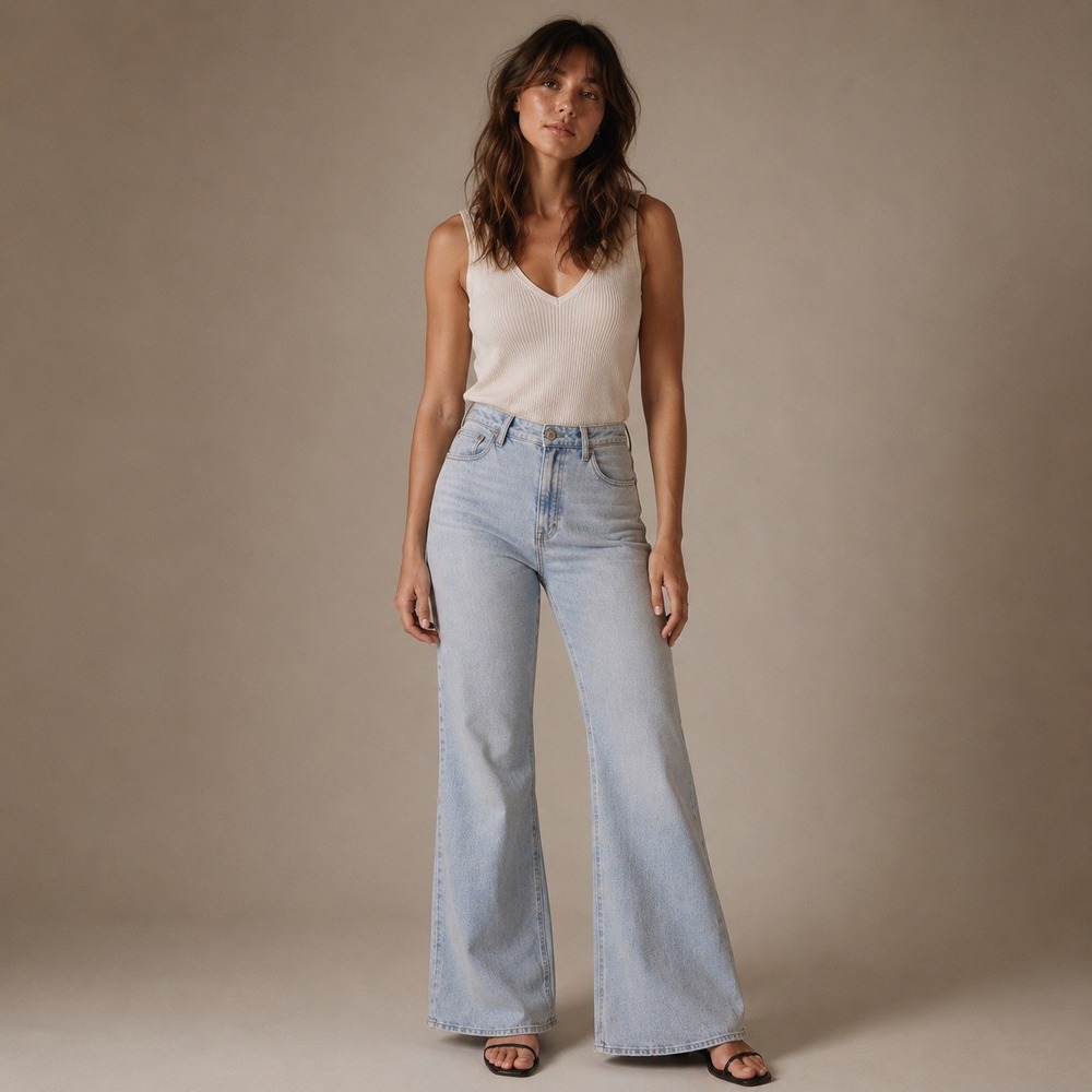 Abercrombie Curve Love Flare Jeans 18L Ultra High Rise